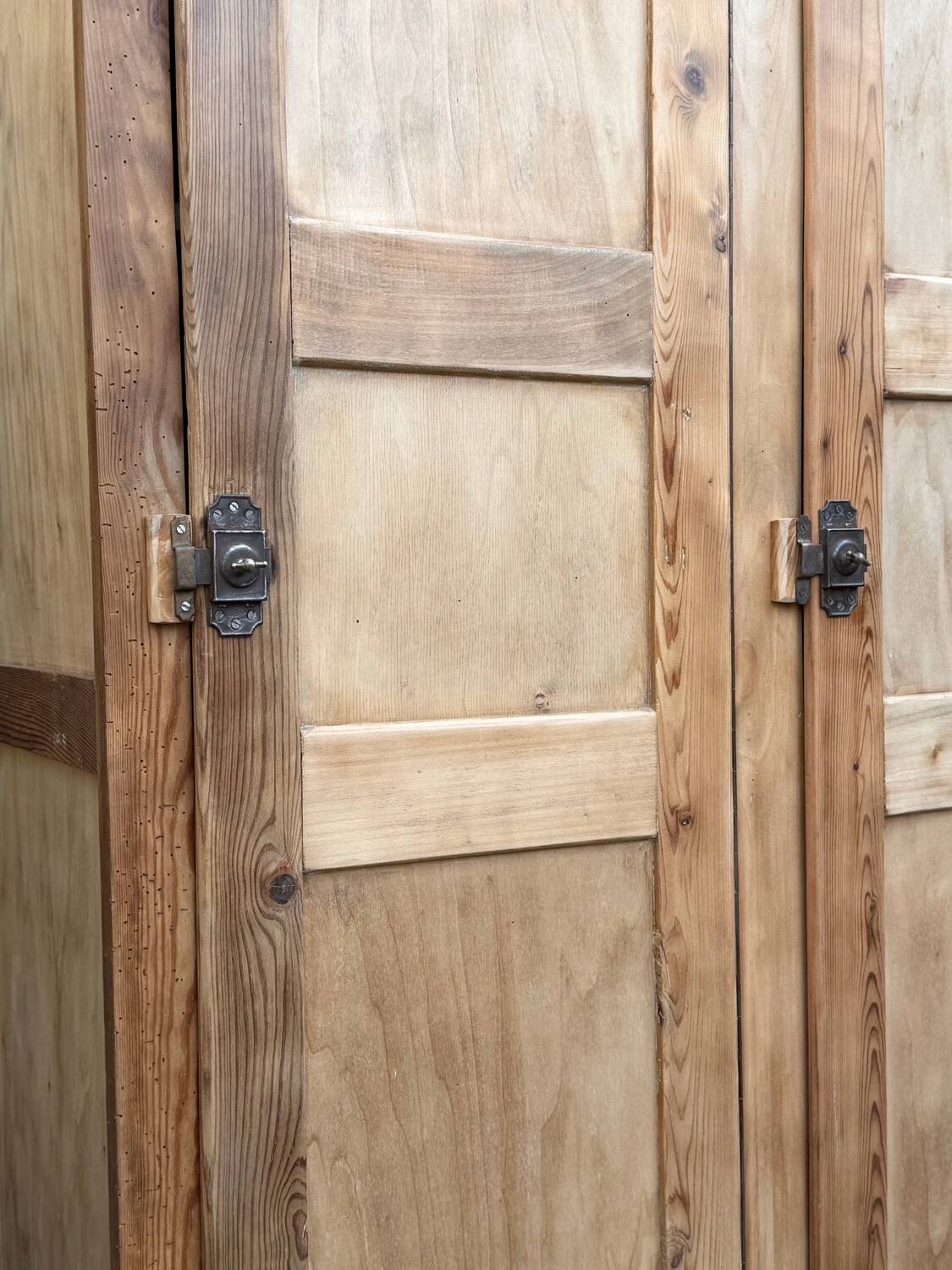 Vintage wooden wardrobe from 1940.