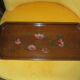 Wooden wooden art deco painted flowers