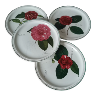 4 Camelia Villeroy and boch plates