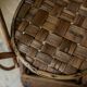 Chaise haute en rotin