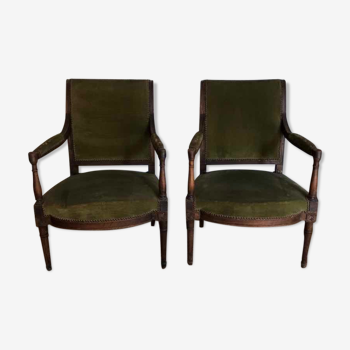 Paire de fauteuils anciens