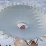 Opaline mount drop speckled lace lampshade pendant chandelier lamp tu