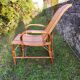 Old rattan armchair