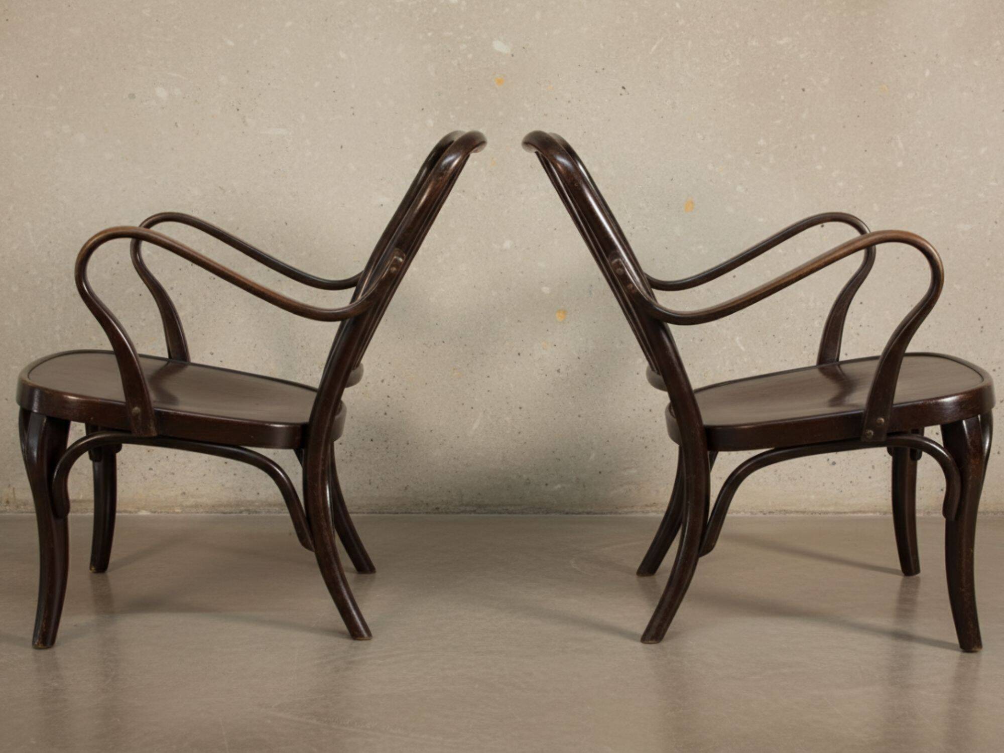 Pair of armchairs No. 752 by Josef Frank for Thonet, 1930s