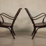 Pair of armchairs No. 752 by Josef Frank for Thonet, 1930s