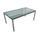 Vintage glass slab coffee table