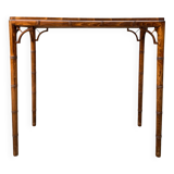 Chippendale Style Faux Bamboo Console Table