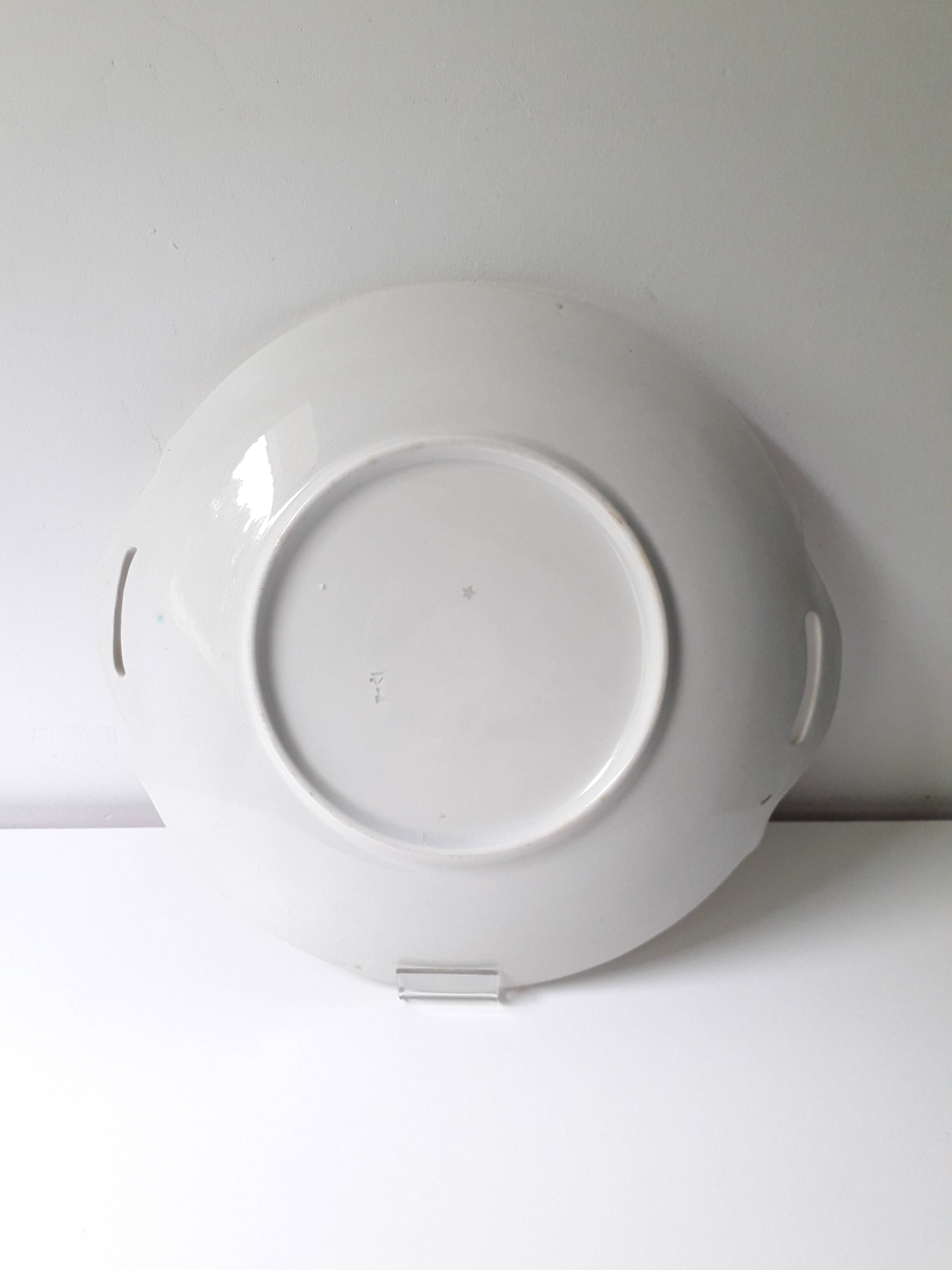 Luneville porcelain pie dish (29cm) A1