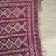 Tapis kilim rouge traditionnel artisanal 138 x 244