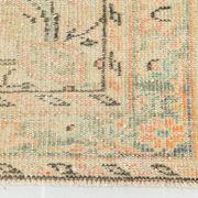 Blush Pink & Sage Green Oushak Vintage Rug For Living Room, 166x266 Cm