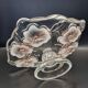 Vintage glass display stand "Pansy Bouquet Pink" — Studio Nova by Mikasa
