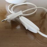 Lamp " mushroom " in white opaline 80s