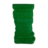 Thermoformed green poster Gérard Singer