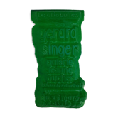 Thermoformed green poster Gérard Singer