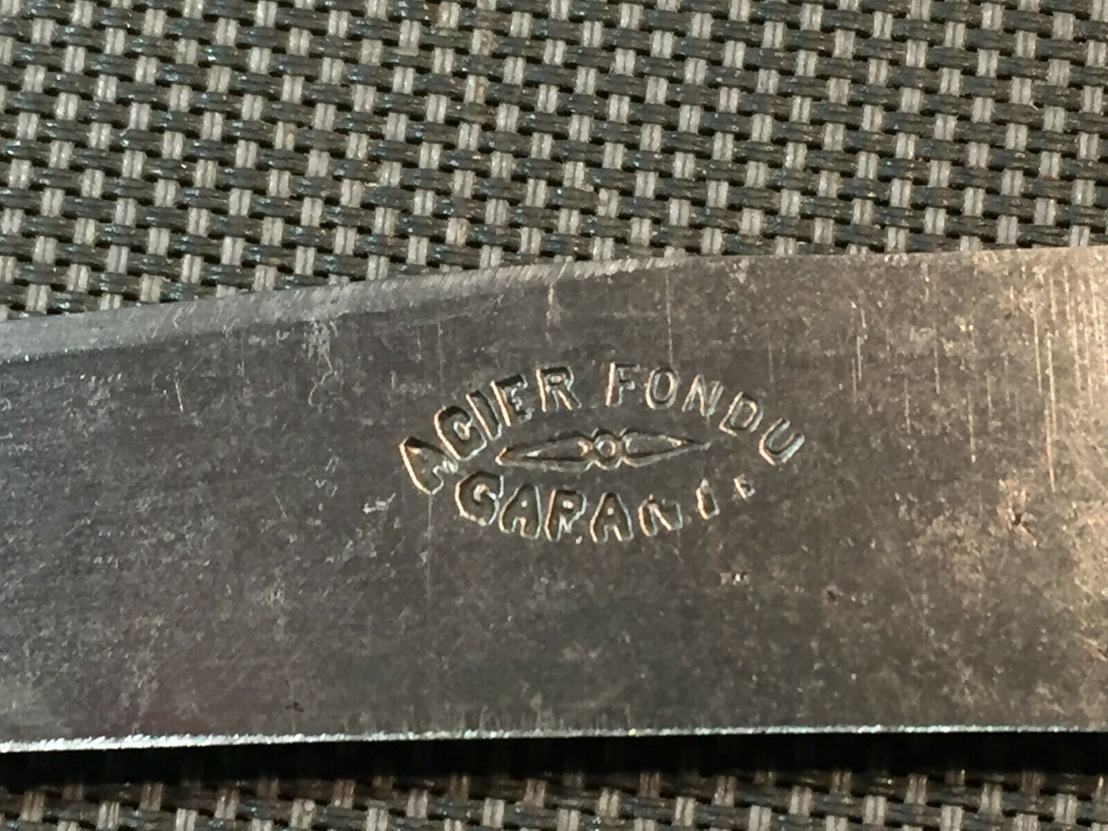 Lot of 12 old vintage melted steel table knives
