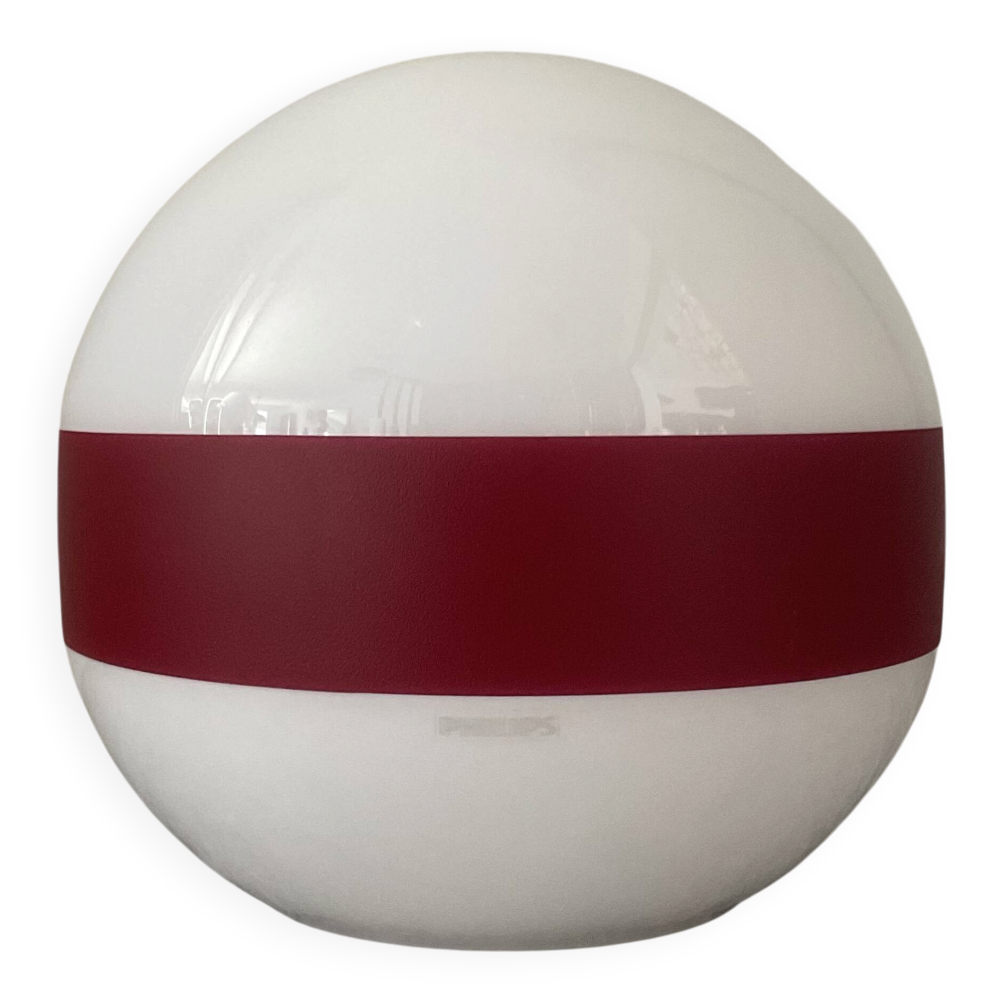 Lampe design Philips en métal et opaline