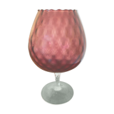 Vase sur pied violet