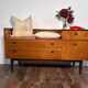 Mid century retro vintage teak telephone seat by G-Plan 1960