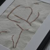 Embroidered painting, hiding in myself - 21x30cm
