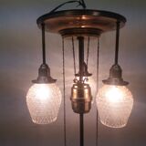 1910 Art Nouveau pull-out chandelier, Czechoslovakia