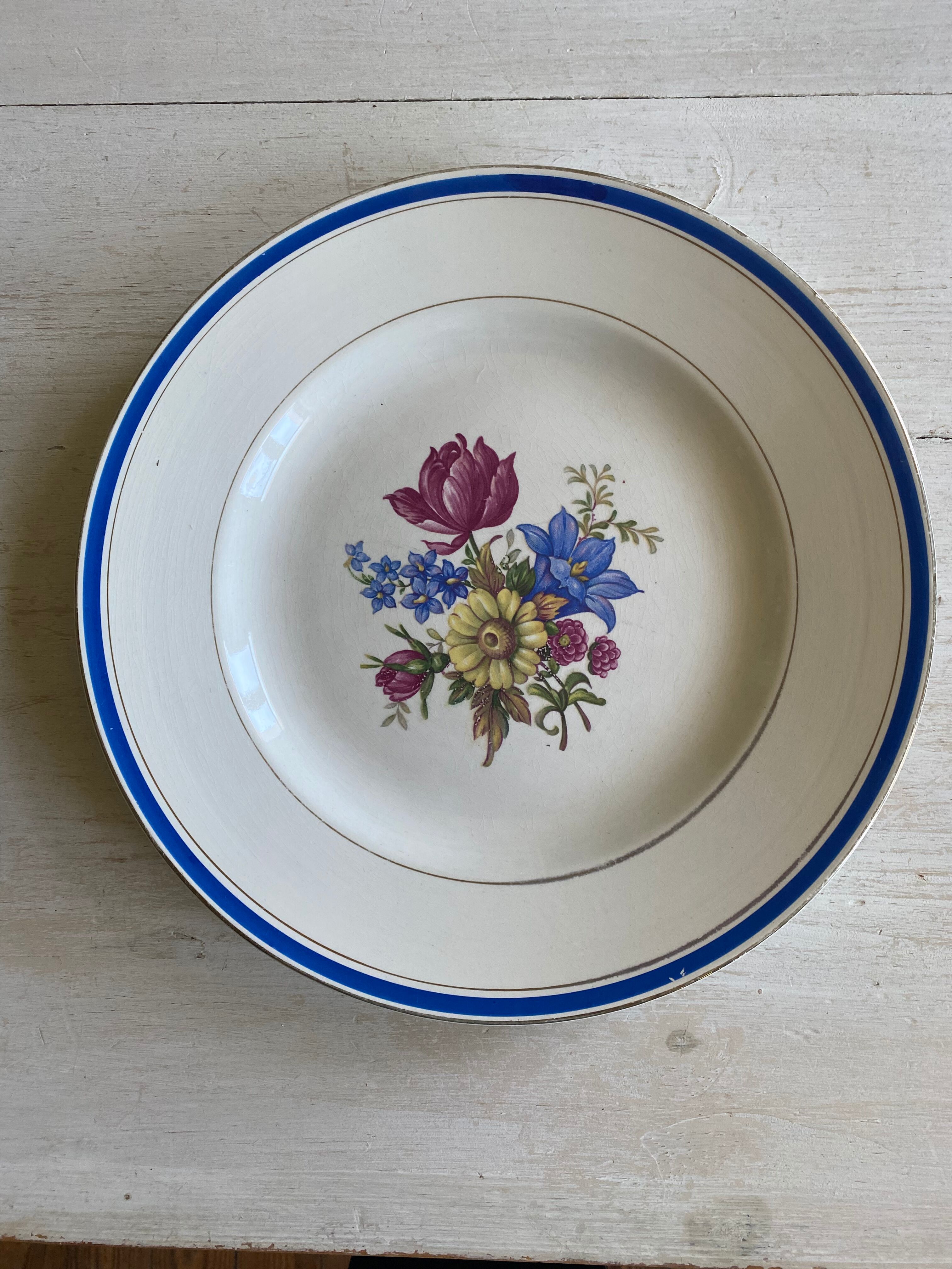 Round dish Sarreguemines and Digoin