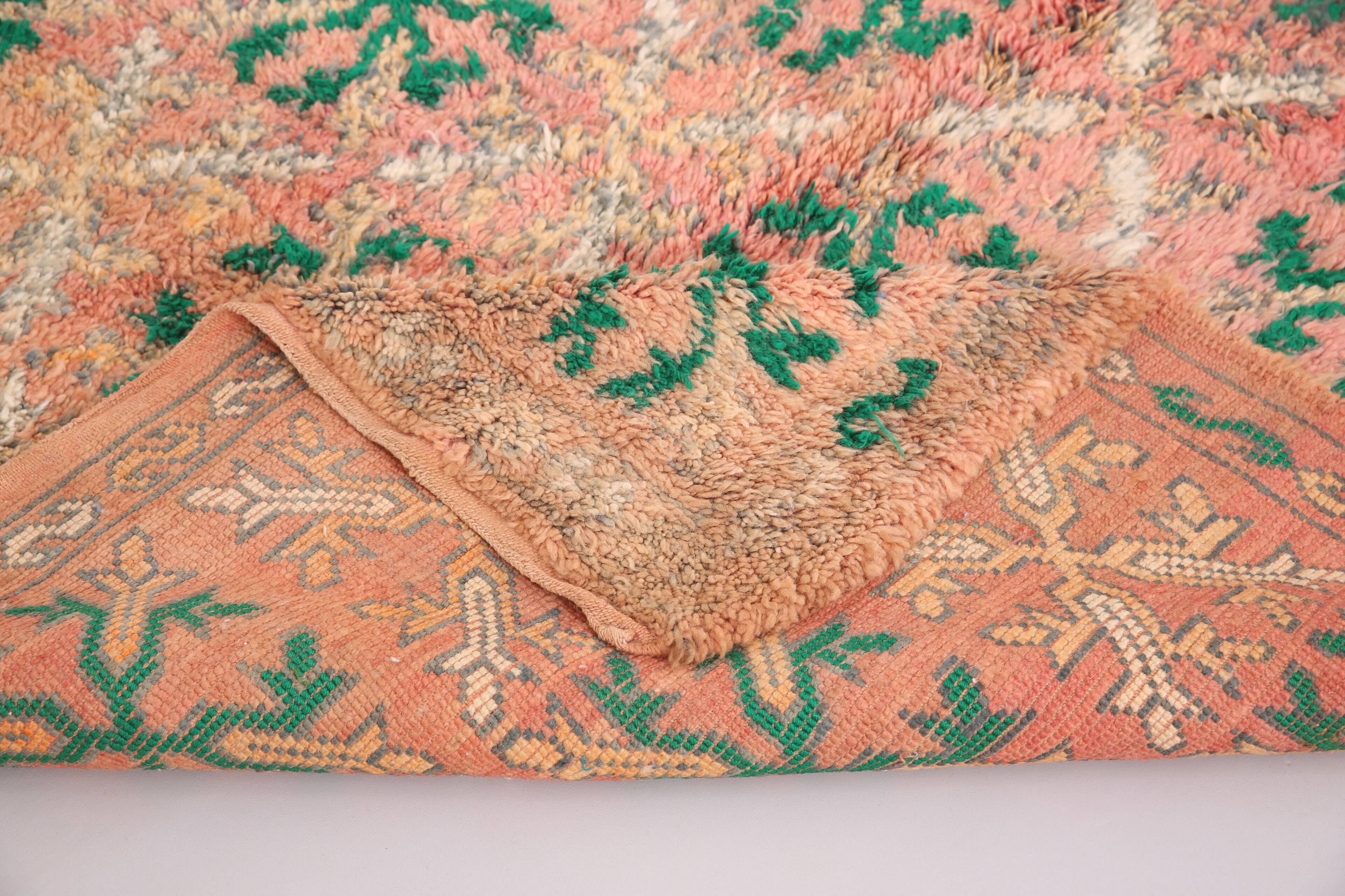 Vintage Moroccan Rug 185 x 290 cm - Old Boujaad Rug - Berber Rug Handmade