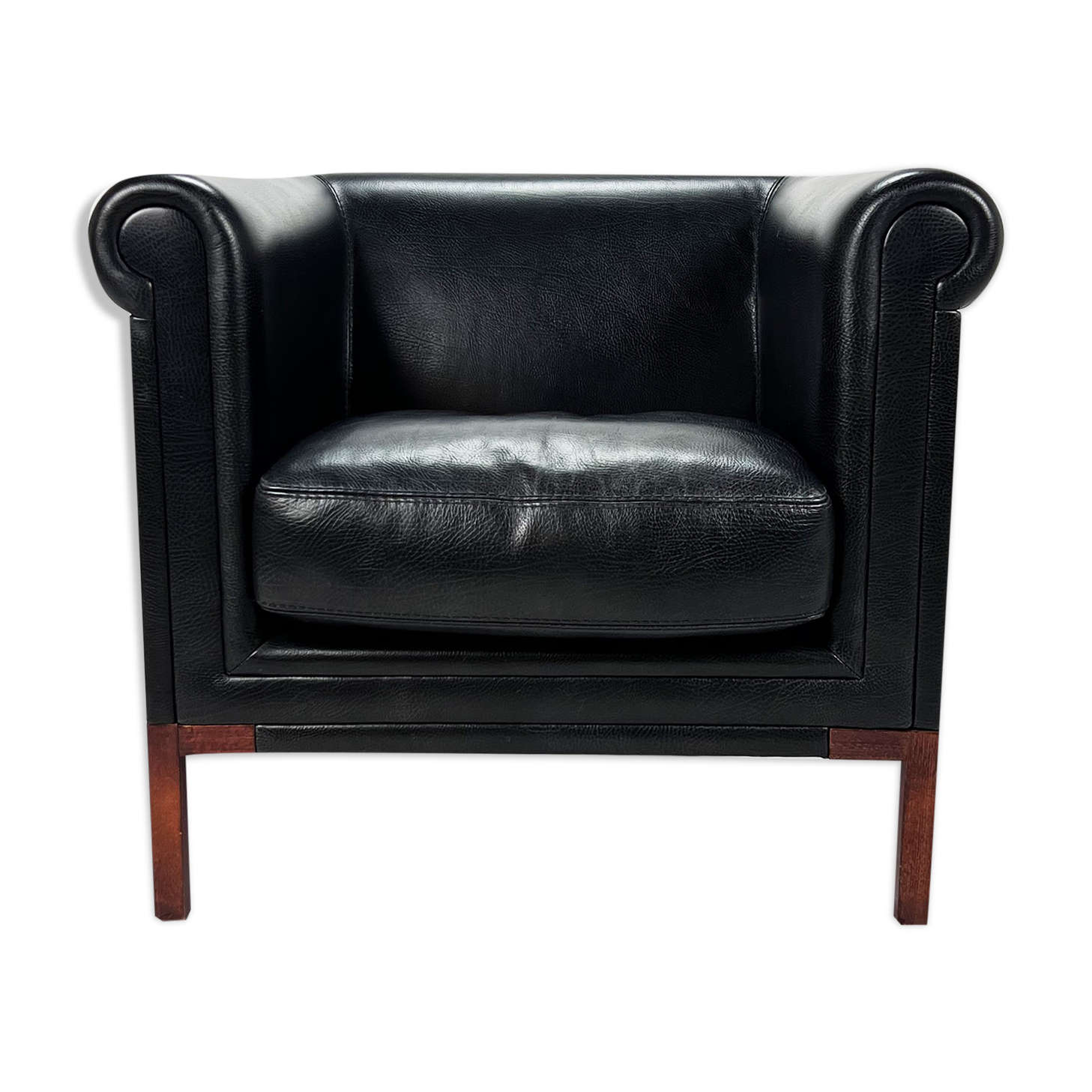 Leather Clubchair by Rivolta Italy, 1990s