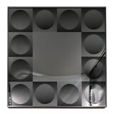 Optique art mirror in the style of victor vasarely