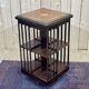 Mahogany revolving bookcase from the 1950s