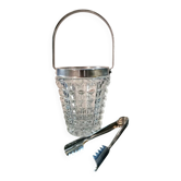 Vintage glass ice bucket, 1960s