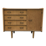 50s vintage oak chest of drawers