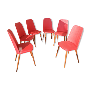 Lot de 6 chaises skaï