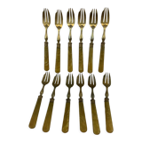 Box of 12 old dessert forks