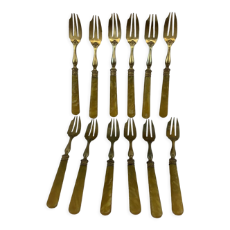 Box 12 antique dessert forks