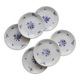 6 vintage dessert plates – Baudour porcelain