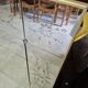 Antique Venetian brasserie mirror in eglomisé glass