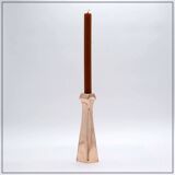 Bougeoir sculptural en cuivre
