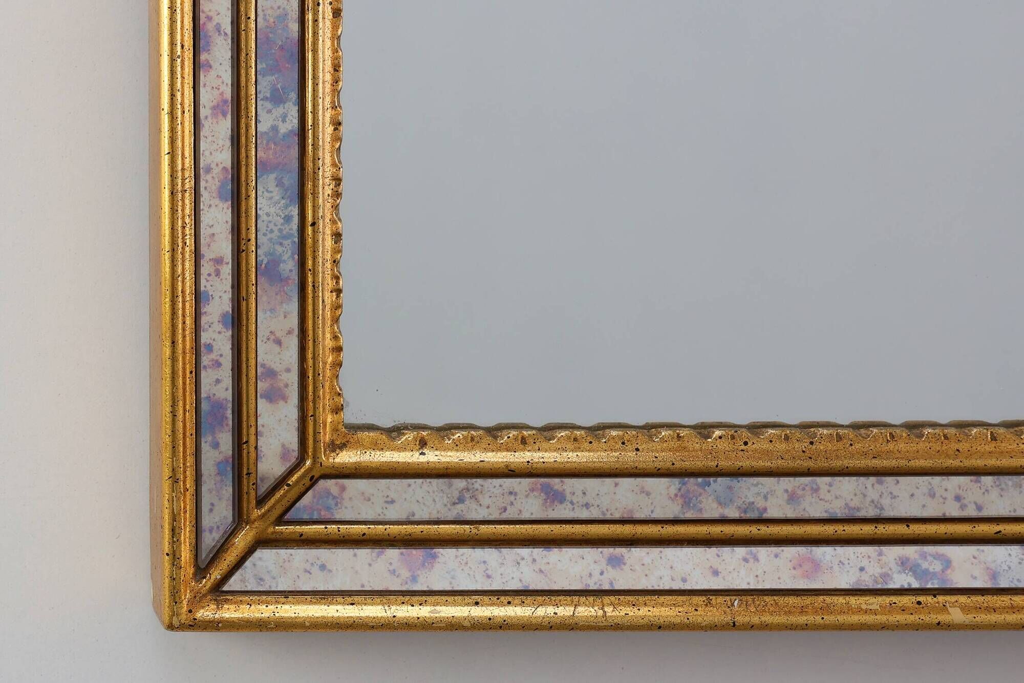 Mid‑Century Modern Gilt Mirror by Deknudt, Belgium, 1970s
