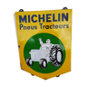 Old enamelled plate "Michelin tractor tires" 46x64cm 1950