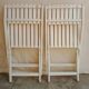 Vintage garden furniture R Gleizes in white painted wood