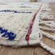 Azilal Vintage Rug 276x180 cm - Blue Geometric Patterns