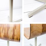 Chaise de bureau vintage industriel – coque Pagholz, métal, design allemand