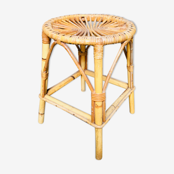 Tabouret en rotin