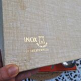 Lot de 6 bols à dessert vintage en acier inoxydable avec 5 cuillères