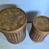 Boxes in rattan 70s