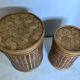 Boxes in rattan 70s