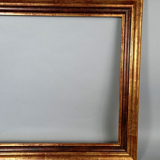 Gilded wood frame gold leaf antique finish 70x47 for painting 61x38 cm SB