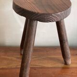 Tabouret tripode brutaliste