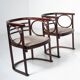 Pair of Fledermaus armchairs by Joseph Hoffman, Vienna, 1900s