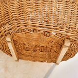 Basket, wicker laundry basket